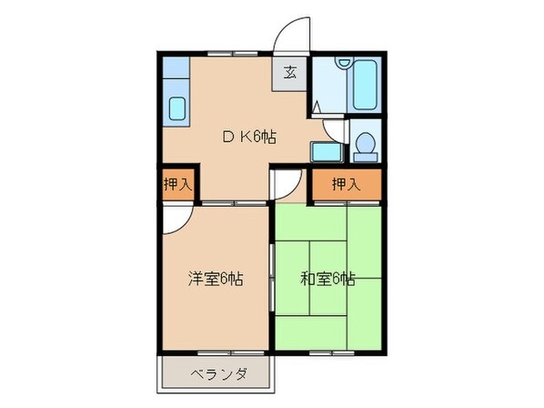 ハイツ寺沢の物件間取画像